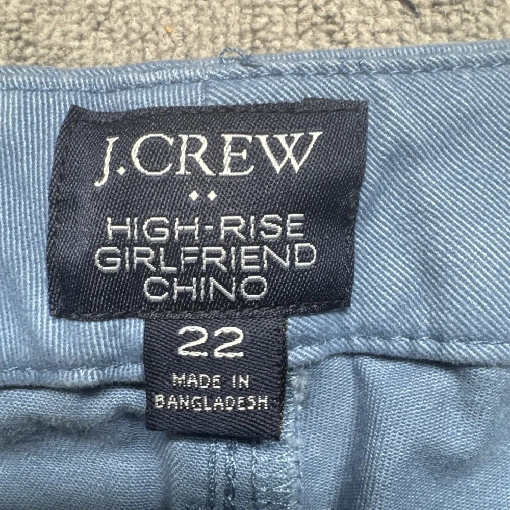 J. Crew Light Blue Cotton Chino Trousers